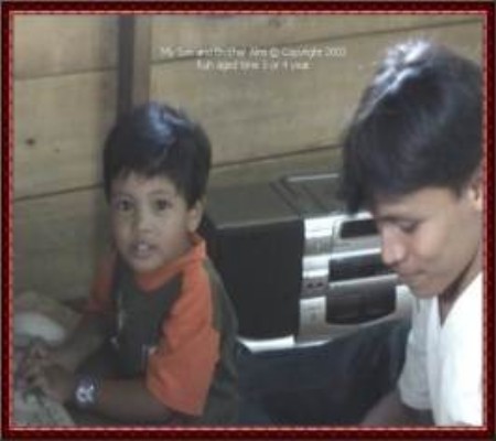 My brother Almi and My son Ruh